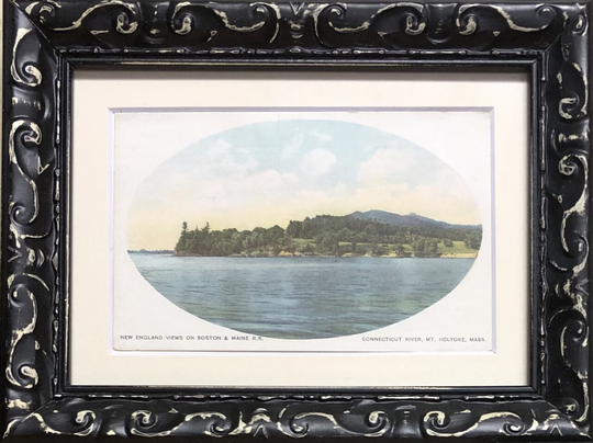 Mount Holyoke College Framed Vintage Postcard