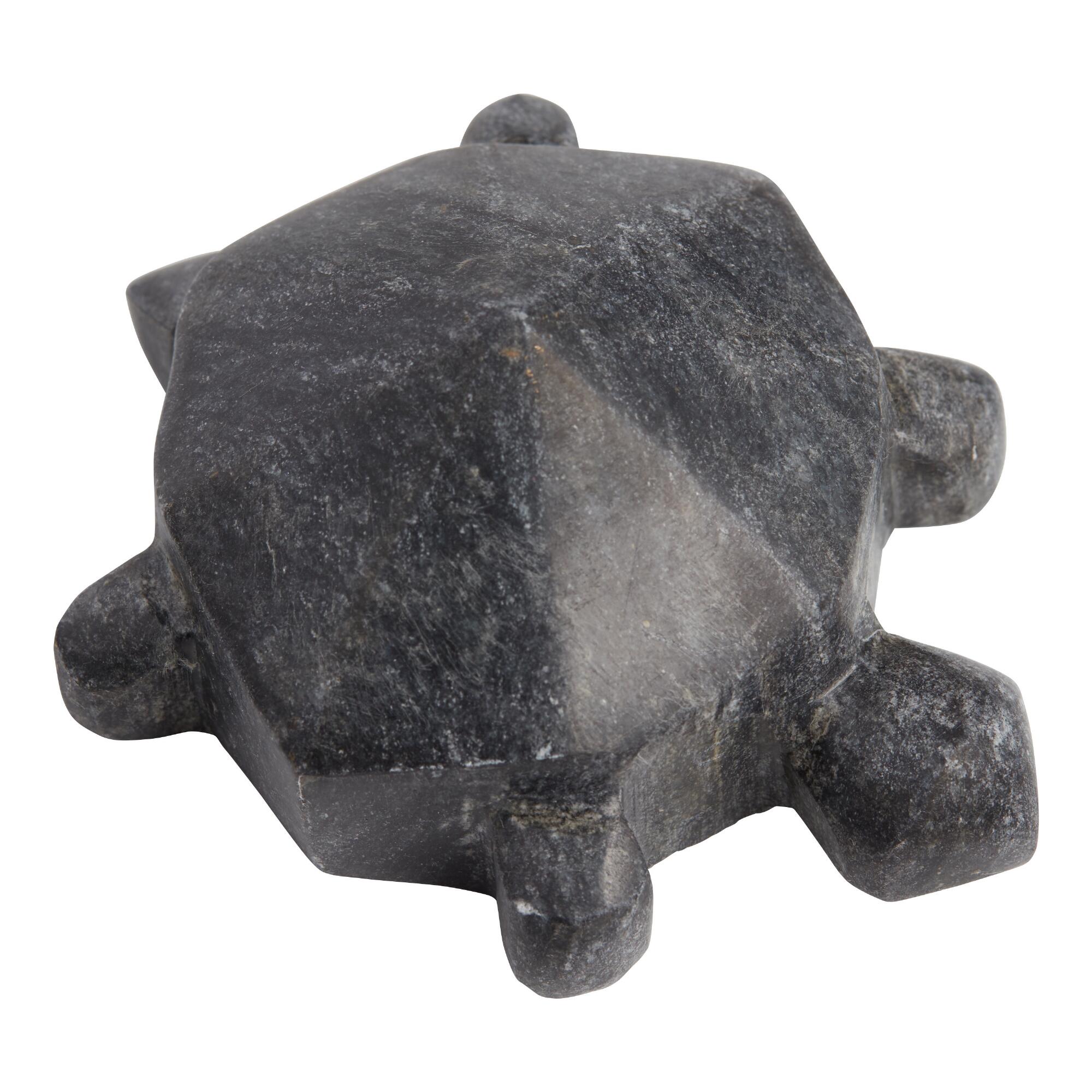 Black Marble Turtle Decor by World Market