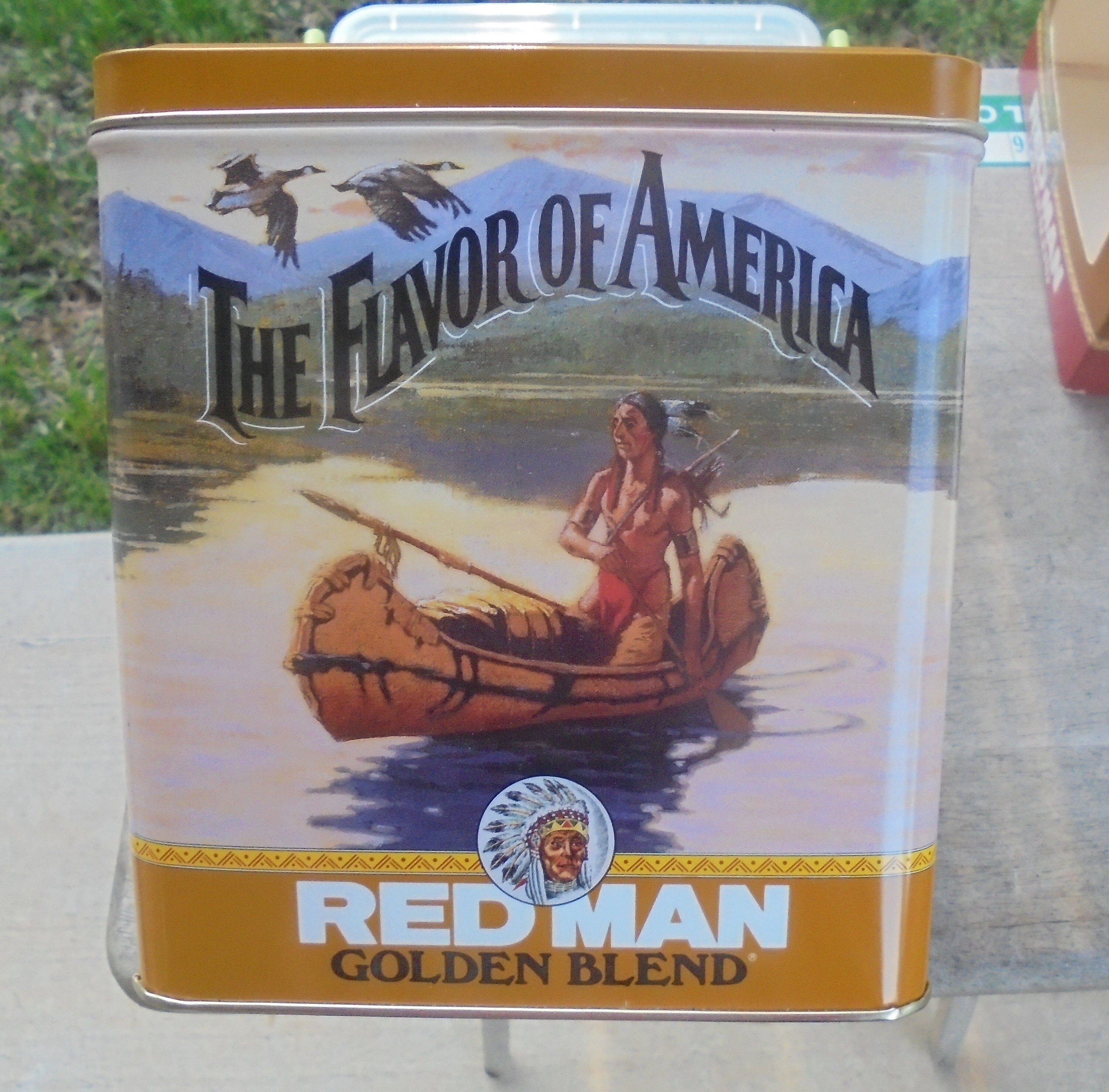 1992 Red Man Golden Blend Special Edition Tin Canister New in Box