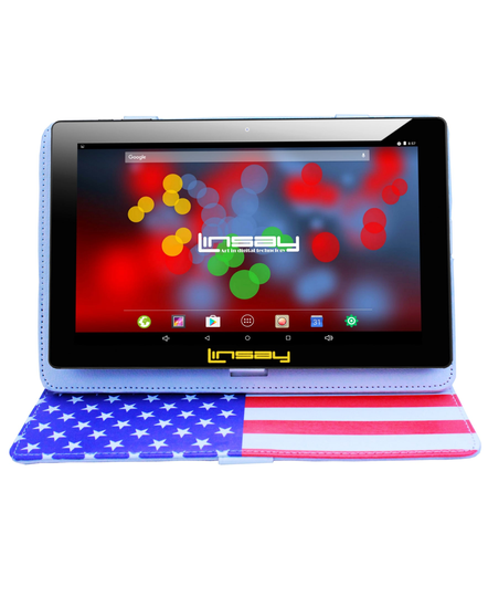LINSAY 10.1-in Wi-fi Only Android 11 Tablet with Accessories with Case Included;; | F10XIPSBCUSAS