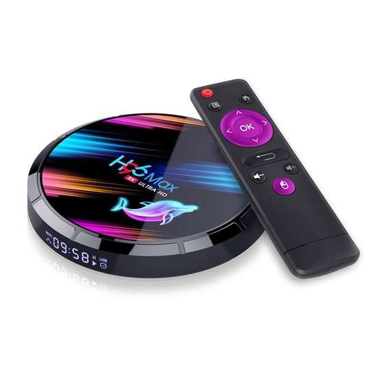 64-bit Quad Core Round Android Set Up Box Support LAN,Bluetooth 4K 8K VP9 H.265 - US