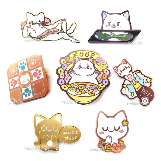 Limited Meme Cats Enamel Pins