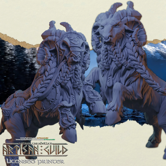 Great Ram By Artisan Guild | Armored/Non-Armored, Color Splash Available [Gerta On Lok-Ghobar The Ram]