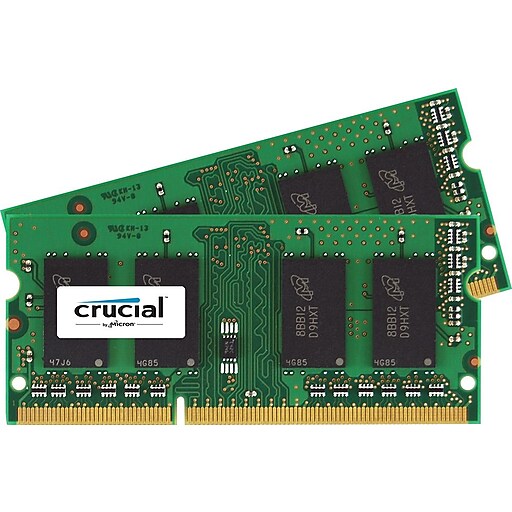 Crucial 16 GB Kit (8 GBx2) SODIMM DDR3 Laptop Memory (PC3-12800)