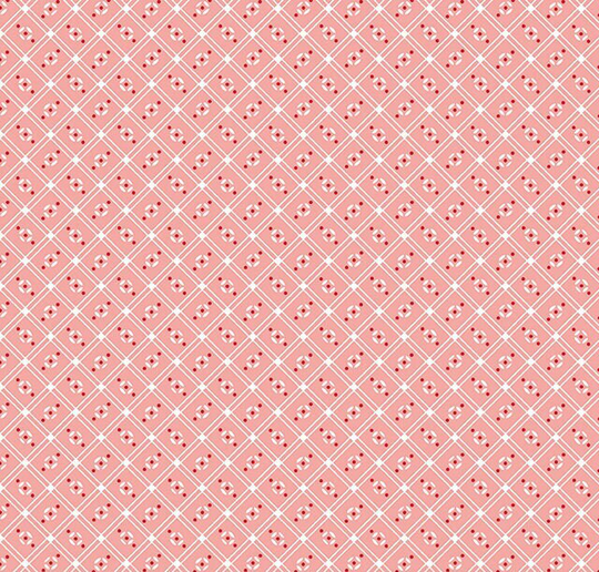 Cook Book Linoleum Coral, Lori Holt For Riley Blake, 1/2 Yard - Cut Continuously, C11765-Coral