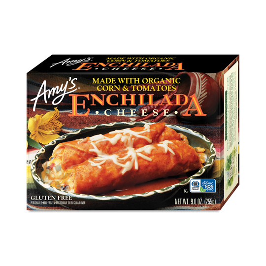 2-Pack Amy's Gluten Free Cheese Enchilada 9 oz box