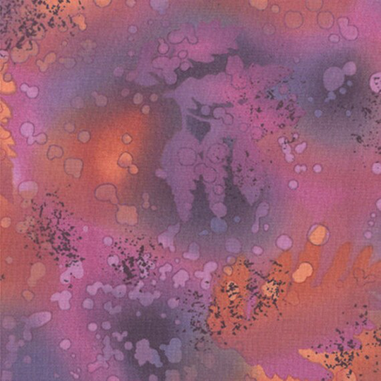 528 - 17 Mirage Fossil Fern Fabric Blender Cosmic Blue/Gray Mauve Cranberry Quilt Shop Quality 100% Cotton B T Y #