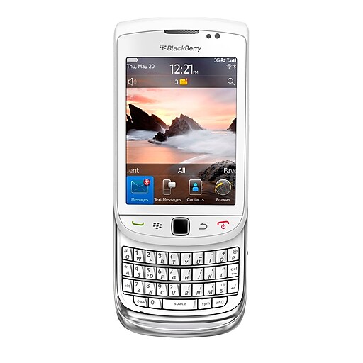 Blackberry Torch 9810 Unlocked GSM Blackberry OS Cell Phone; White