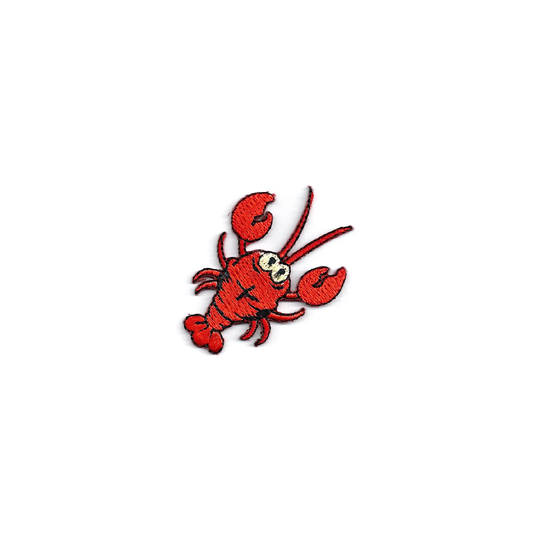 Lobster - Seafood Chef Embroidered Iron On Applique Patch Aprons Crafts 2"