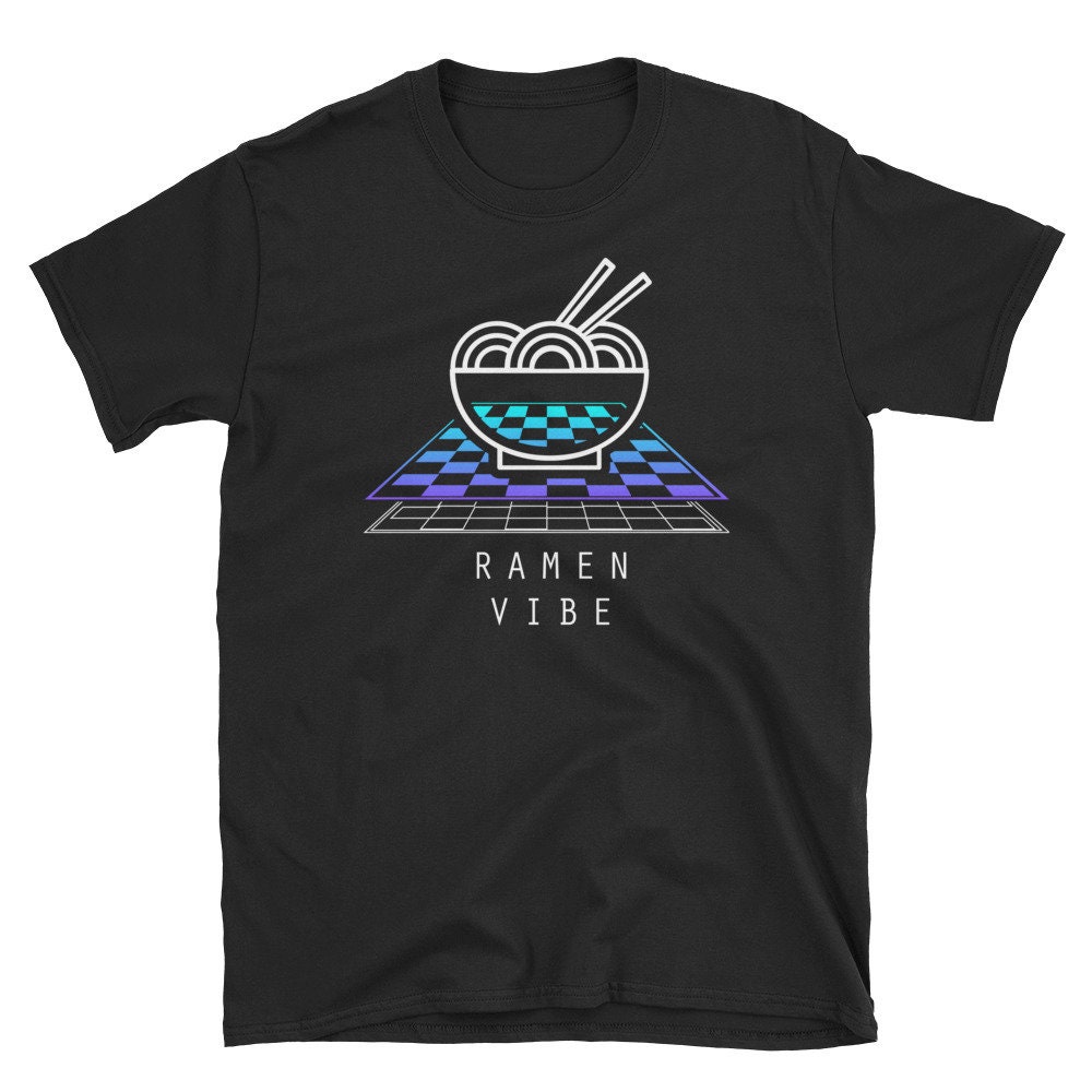 90S Vaporwave Ramen T-Shirt/Funny Japanese Graphic Tee - Vibe"