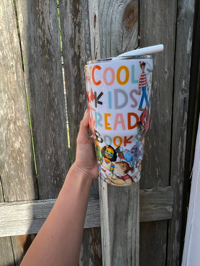 Cool Kids Read Books Tumbler