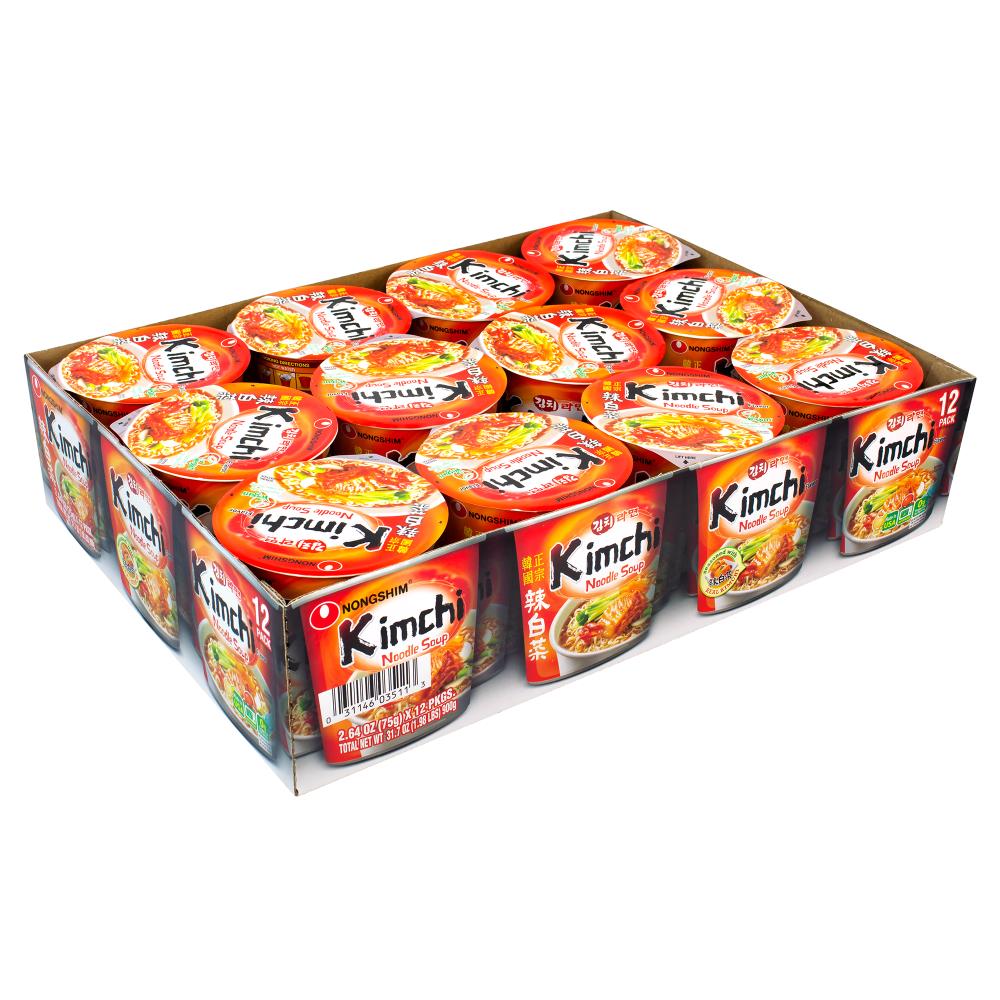 Nongshim Nongshim Kimchi Noodle Soup, 2.6 oz, 12 | 220-00982
