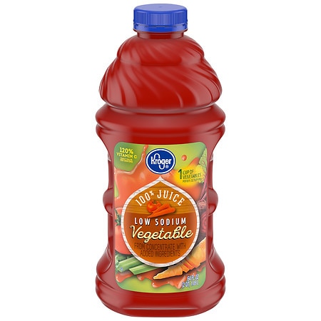 Kroger Low Sodium 100% Vegetable Juice - 64.0 fl oz