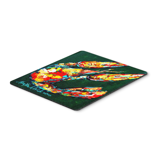 Caroline's Treasures MW1194MP Craw Baby on Green Crawfish Mouse Pad, Hot Pad or Trivet, Large, multicolor