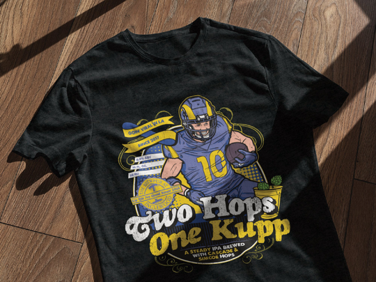 Cooper Kupp | Rams Fake Craft Beer Label T-Shirt