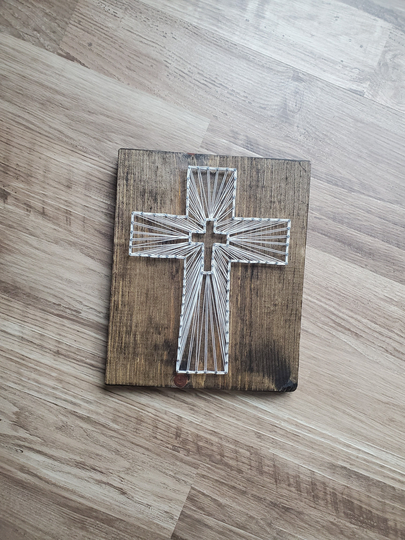 Cross String Art, Jesus Wall Art Cross, Decor, Design