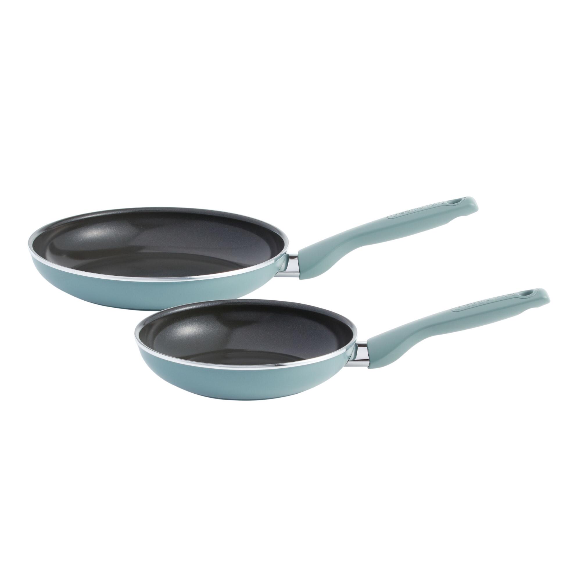 GreenPan Sea Glass Presidio Nonstick Ceramic Frypans 2 Pack by World Market