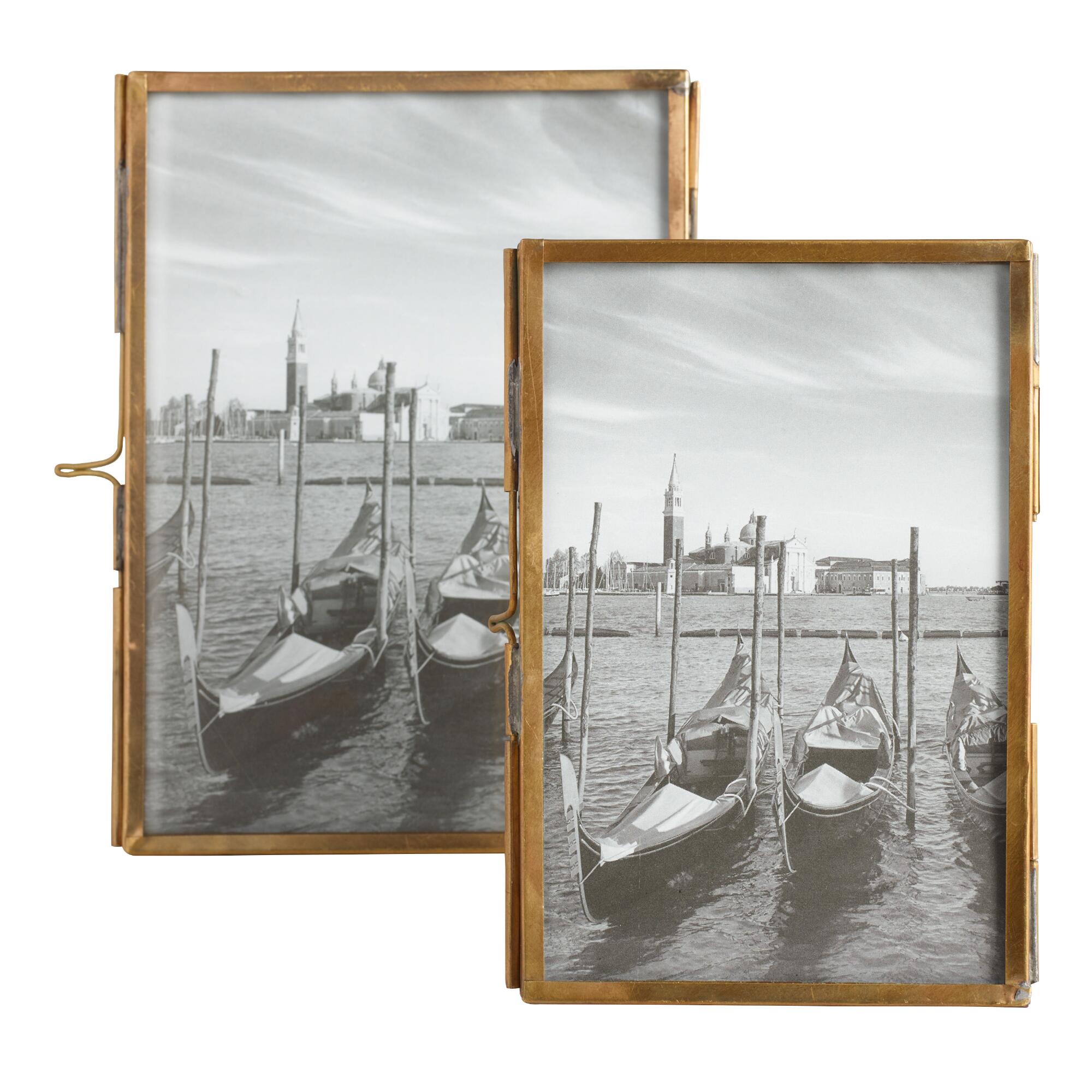 Brass Metal Prism Frame: Metallic by World Market