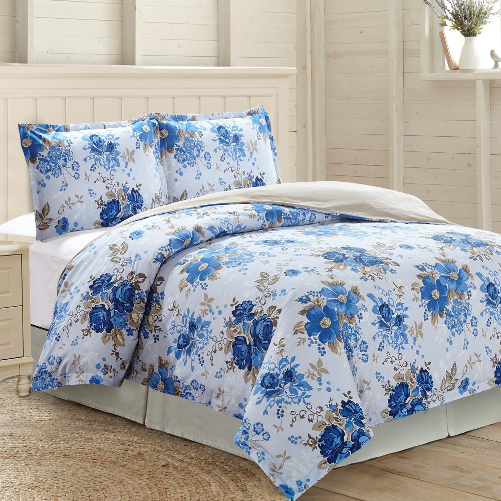Amrapur Overseas Cotton duvet set Multi Multi Reversible King Duvet (Blend with Polyester Fill) | 3DVTCTNG-AUB-KG