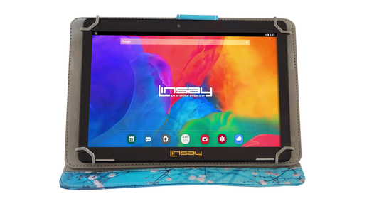 LINSAY 10.1-in Wi-fi Only Android 11 Tablet with Accessories with Case Included;; Type Cover Included | F10IPMF