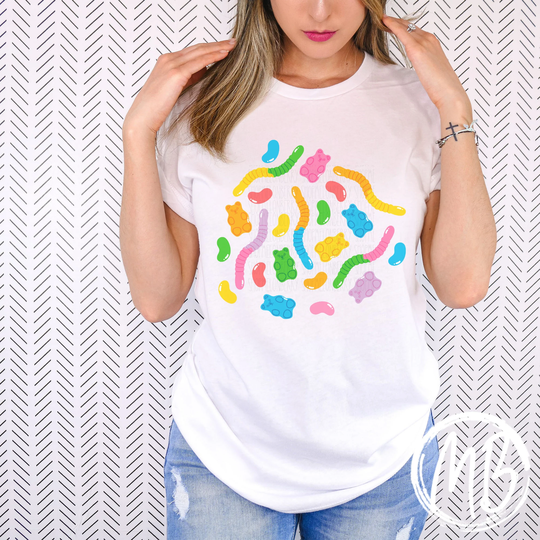 Gummies Tee | Snacks Toddler Youth Adult Candy