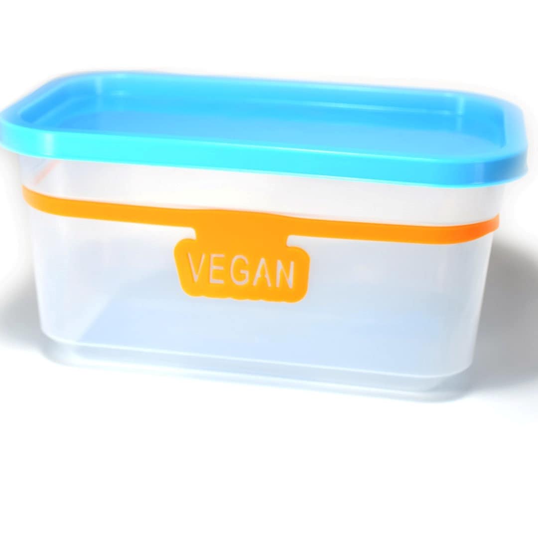 Vegan Markers Labels For Kitchen Pots. Easily Wrap Around Pot, Crock & Covers Tap. Pot Tags. Reusable Silicone Tag. Pack Of 2 Units