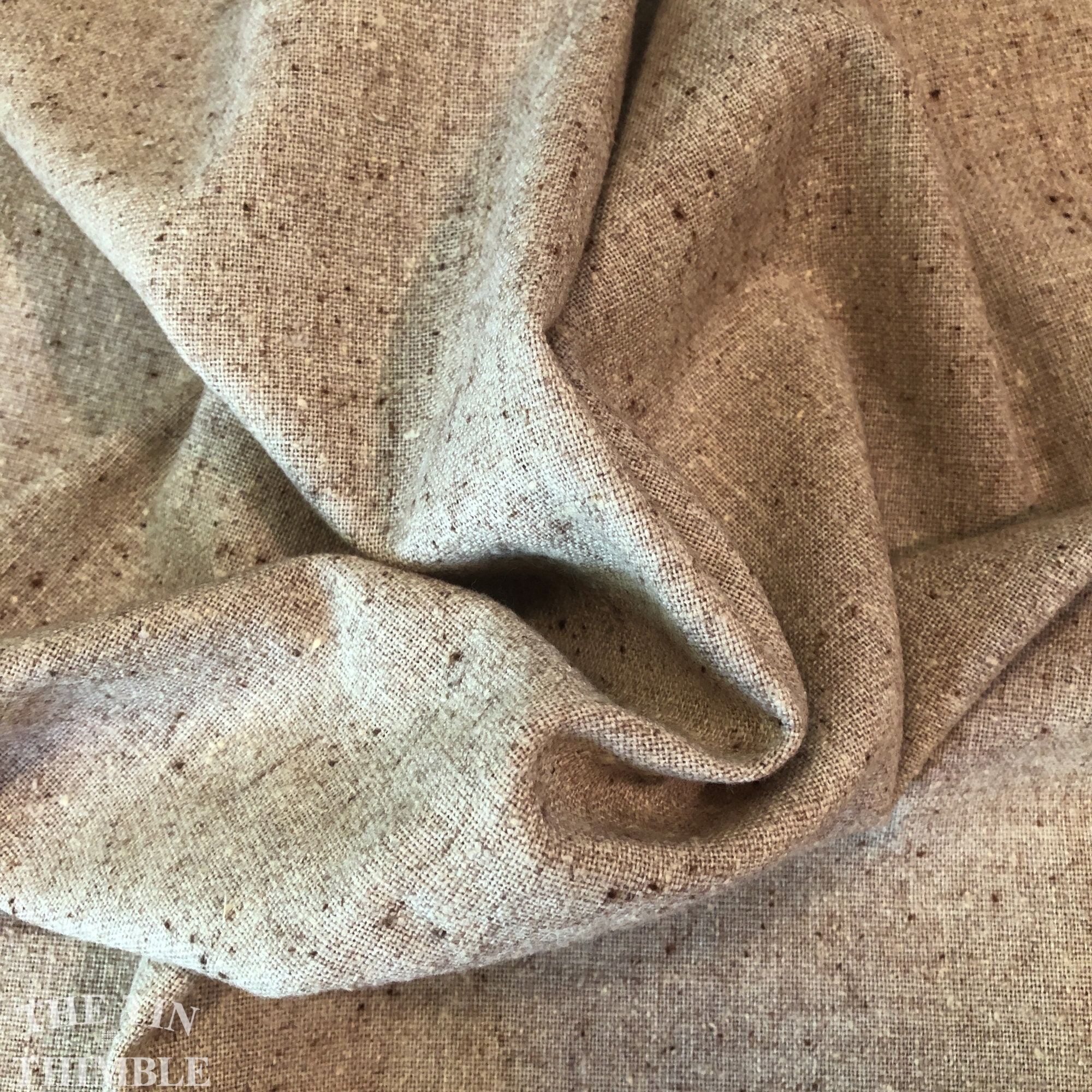 Polyester/Cotton/Wool Blend Fabric Remnant - 1 1/3 Yards 60 Wide