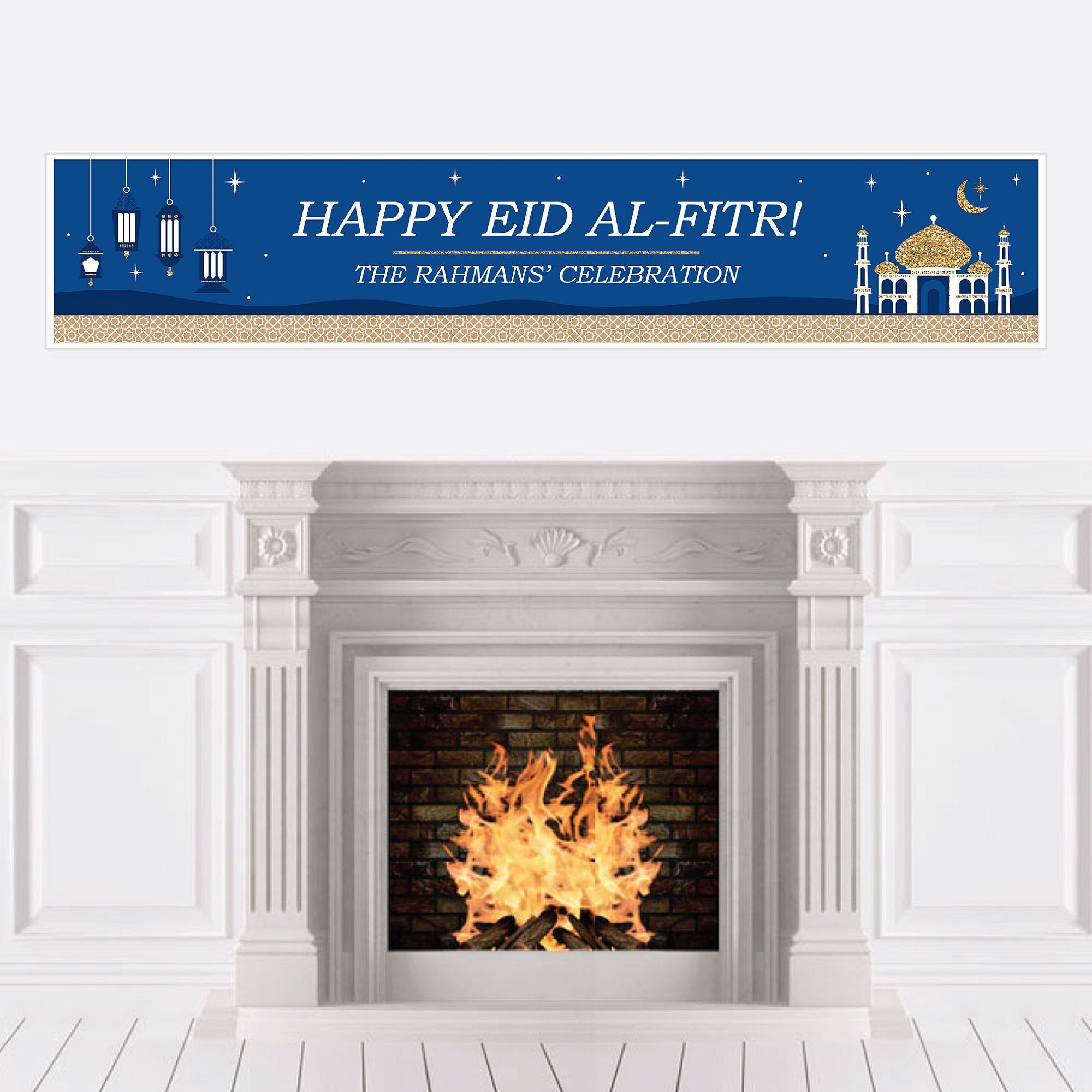 Ramadan Banner Party Decorations - Eid Mubarak Personalized Celebration