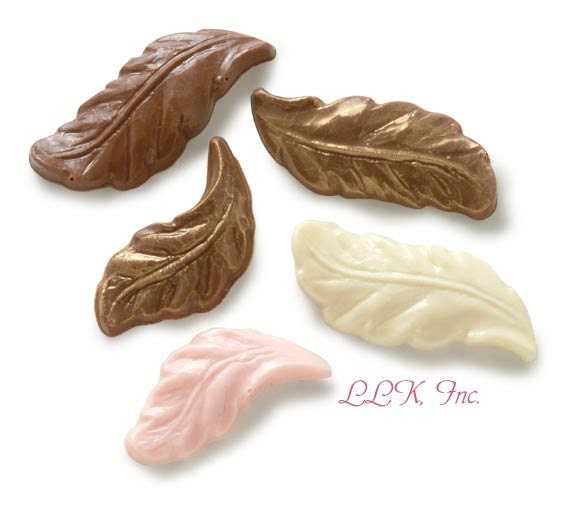 Chcolate Feathers 1/2 lb, Approx. 22 Pcs, Asst Sizes 2 - 3 Any Flavor Or Color, Made To Order