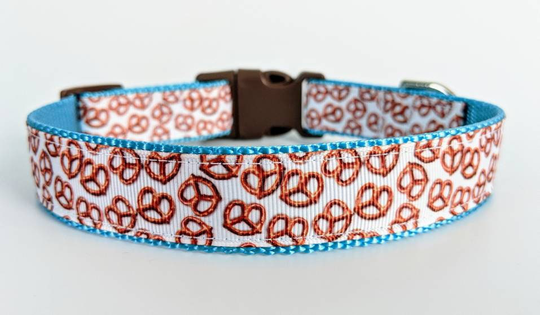 Pretzel Day Dog Collar/Mini Foodie