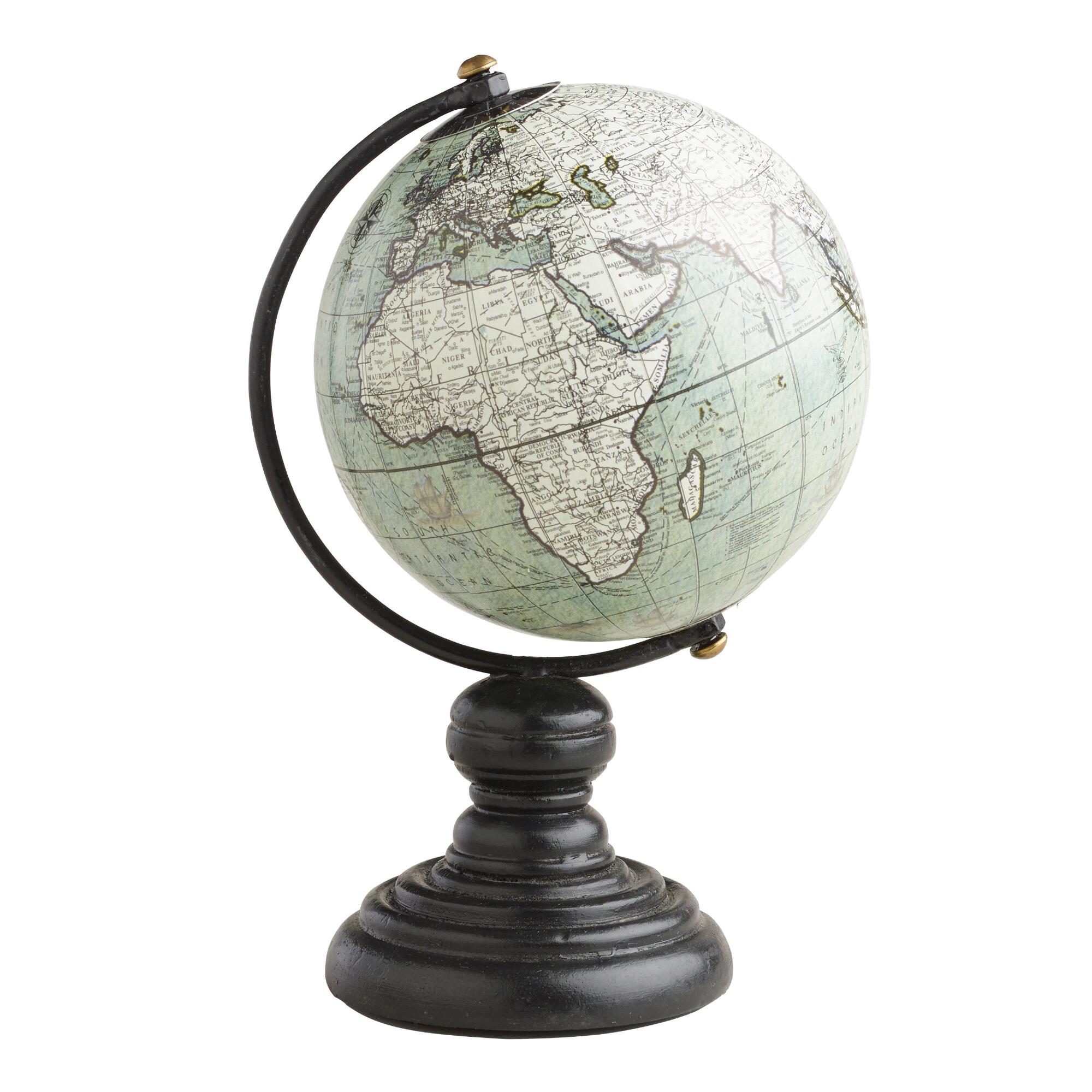 Gray Globe With Wood Stand by World Market