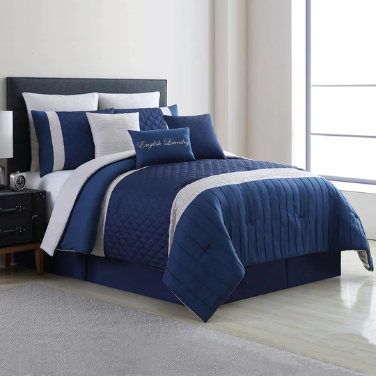 Amrapur Overseas Logan Multi Abstract Reversible King Comforter (Blend with Polyester Fill) | 3MLTICSE-LGN-KG