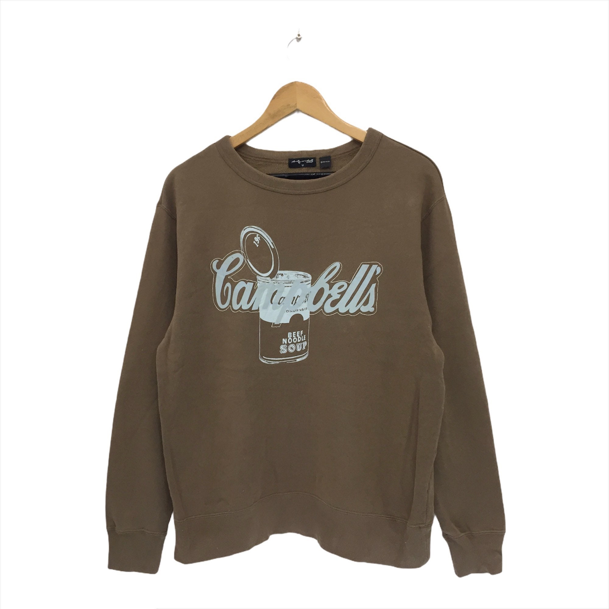 Rare Andy Warhol Campbells Beef Noodle Soup Tomato Juice Foundation Sweatshirt Jumper Pullover Sweater Hoodies