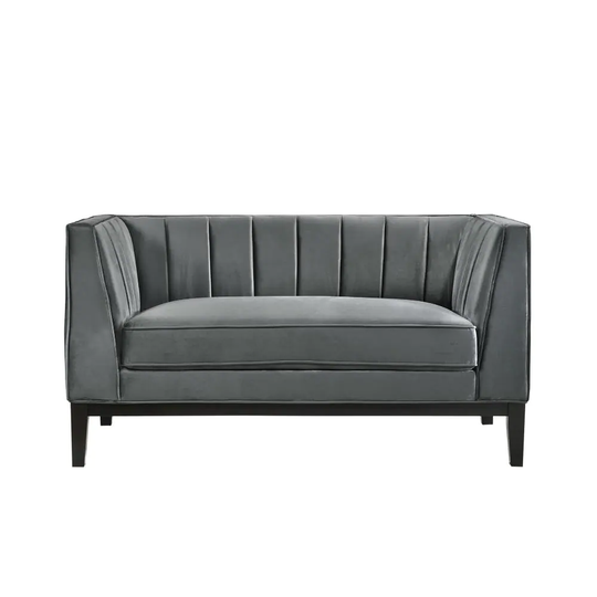 Picket House Furnishings Calabasas Modern Light Grey Polyester/Blend Loveseat in Gray | UCI3684202