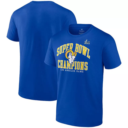 Men's Fanatics Branded Royal Los Angeles Rams Super Bowl LVI Champions Big & Tall Simple Arch T-Shirt, Size: 5XB, Blue