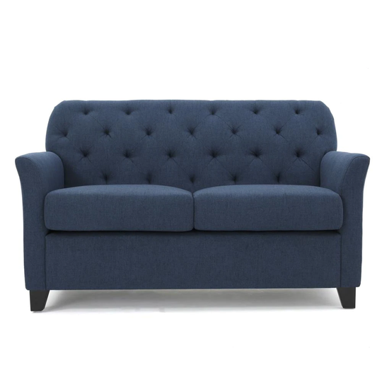 Best Selling Home Decor Jess Modern Blue Polyester/Blend Loveseat | 300068