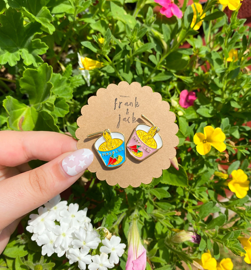 Ramen Needle Minder | Noodles Enamel Charm Magnetic Nanny Craft Accessories