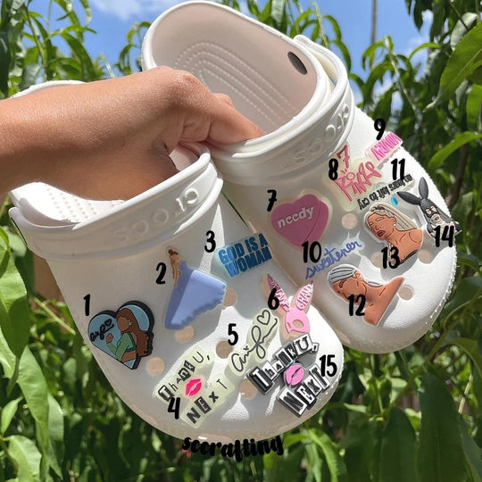 Ariana G Inspired Shoe Charms, Ariana, Ari, Sweetener, Thank You Next, Charms For Shoes