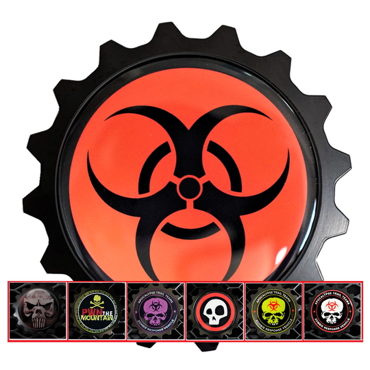Aluminum Grille Badge Zombie - Fits Many Vehicles Like Fj Cruiser & 4Runner 5Th Gen/Newer Tacoma & Tundra