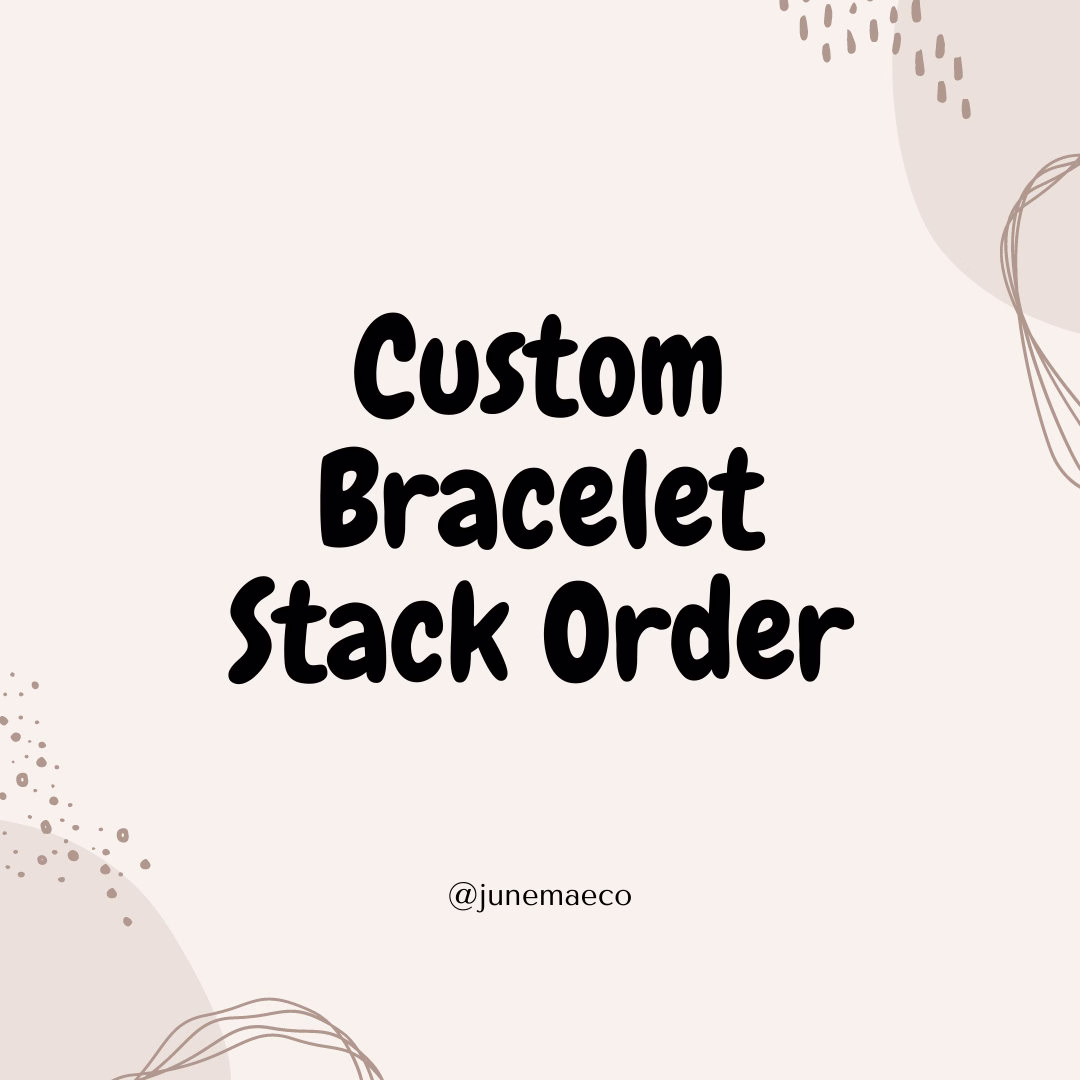 Custom Bracelet Stack, Personalized Stack For Women, Gift Bridesmaids