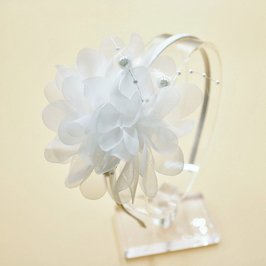 Girls Floral Pearl Princess Headband