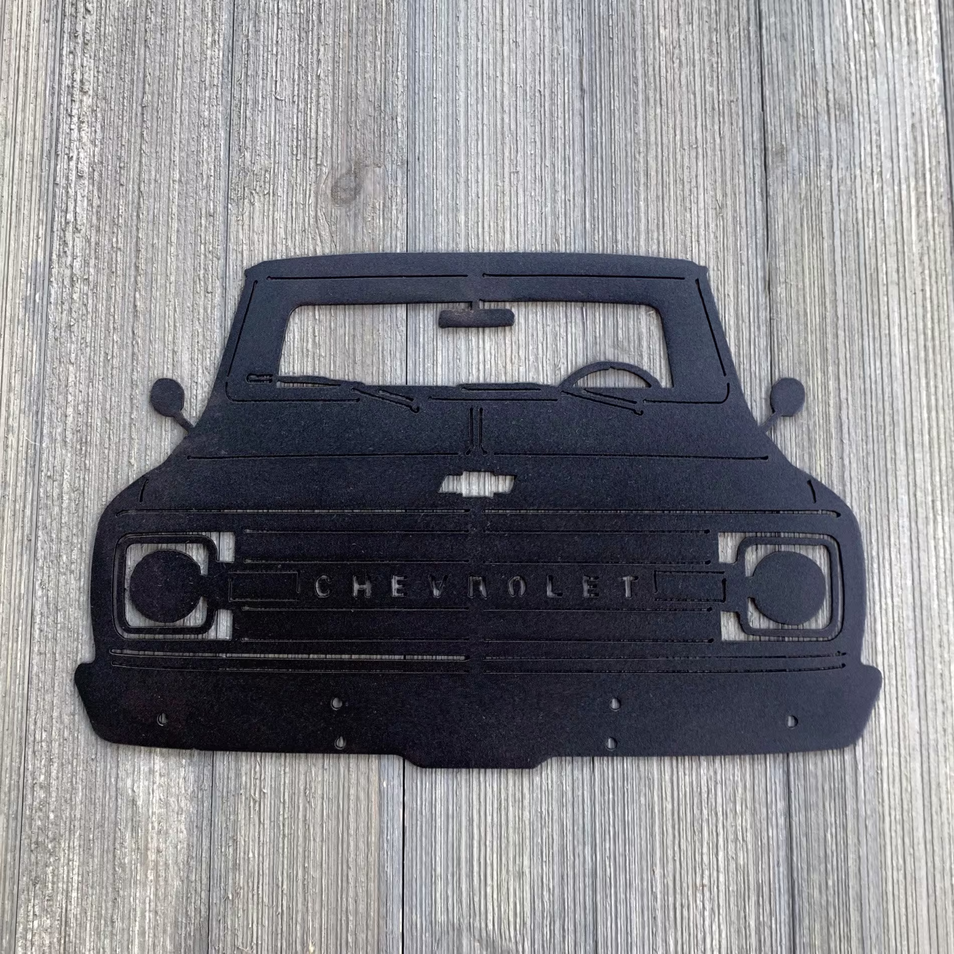 1970 Chevy C10 Metal Sign Cutout - "70 Powder Coated Retro Design For Car Enthusiasts