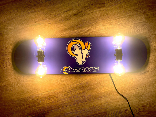 La Rams Skateboard Lamp