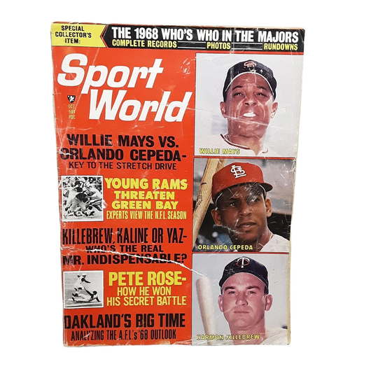 Sport World Magazine October 1968 Willie Mays Orlando Cepeda Killebrew Fair