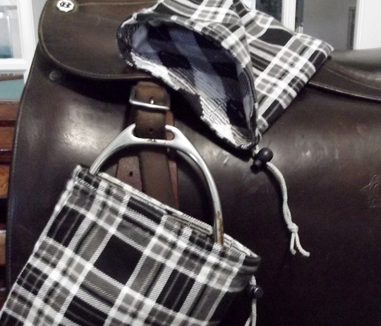 Dollbirdies Original English Stirrup Covers, Bags, Iron Protection