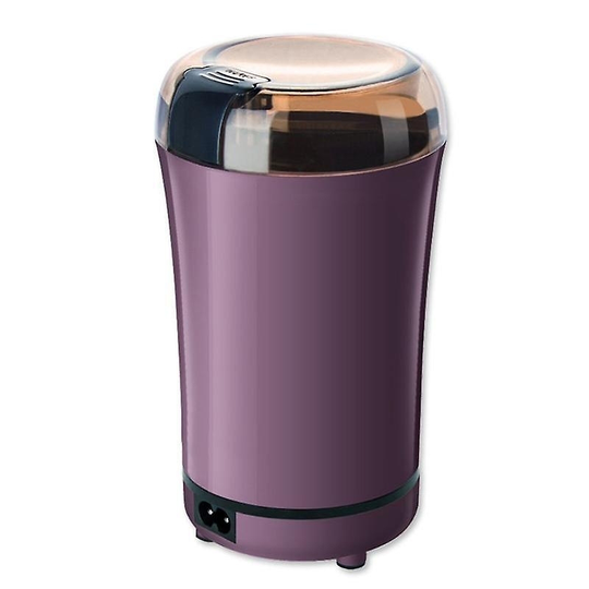 Electric Grain Mill Coffee Dry Grinder Household Herbal Crusher Powder Grinding Blender - Purple