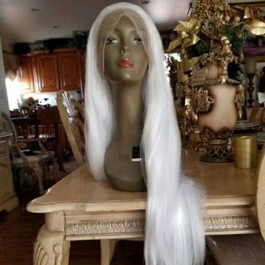 White Beauty Lace Front Wig
