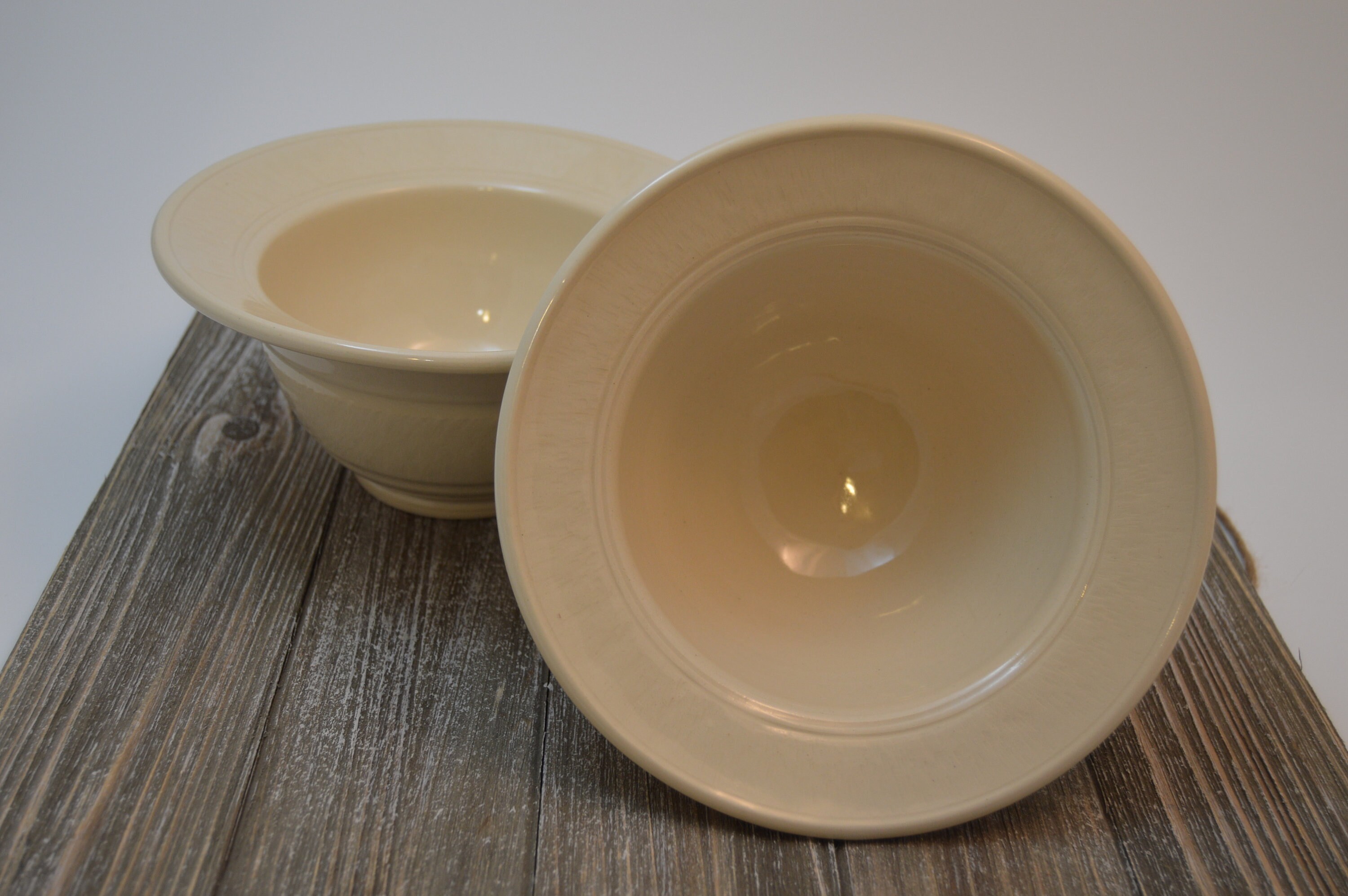 Set Of Two - Deep Bowls Handmade Spaghetti Bowls, Noodle Soup