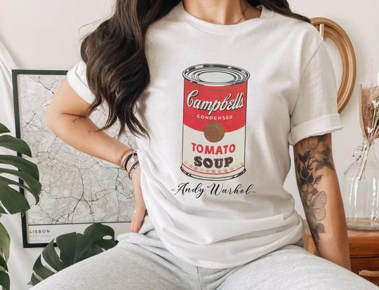Campbell's Tomato Soup /Andy Warhol T-Shirt, Pop Art Vintage Style Shirt, Cans, 1960S, Famous Paintings, Retro