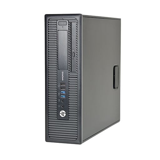 HP EliteDesk 800 G1 Refurbished Small Form Factor Desktop Computer, Intel i5-4570 3.2Ghz, 16GB Memory, 500GB HDD